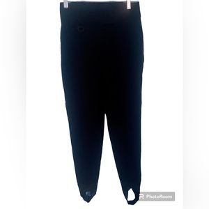 L.L. Bean Vintage Women’s Black Stirrups Snow Ski Pants Size 4 Tall